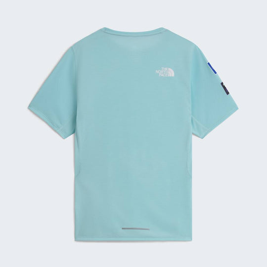 The North Face W Summit High Trail Ss - Graphic/Canal Blue – Canal Blue – vista posteriore