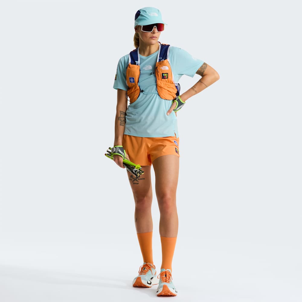 The North Face W Summit High Trail Ss - Graphic/Canal Blue – Canal Blue – ALT4