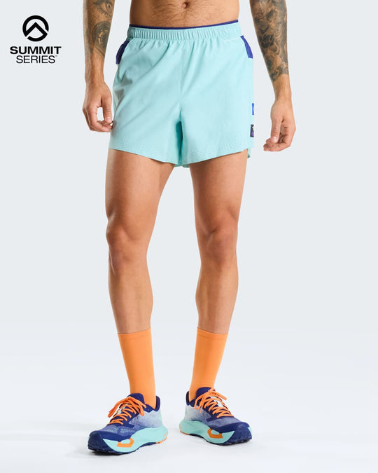 The North Face M Summit Pacesetter Short – Graphic Canal Blue – indossato