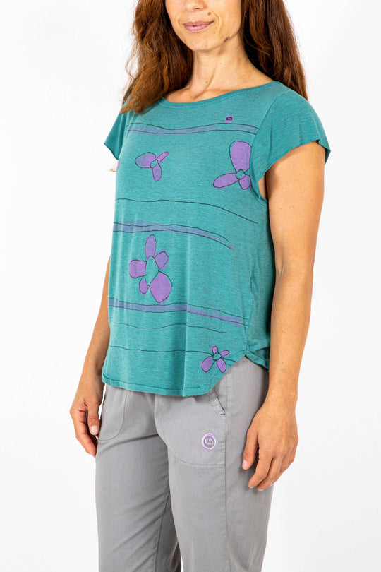 T-shirt Pimpi in soft modal jersey with original front print, urban concept design, made in Italy.