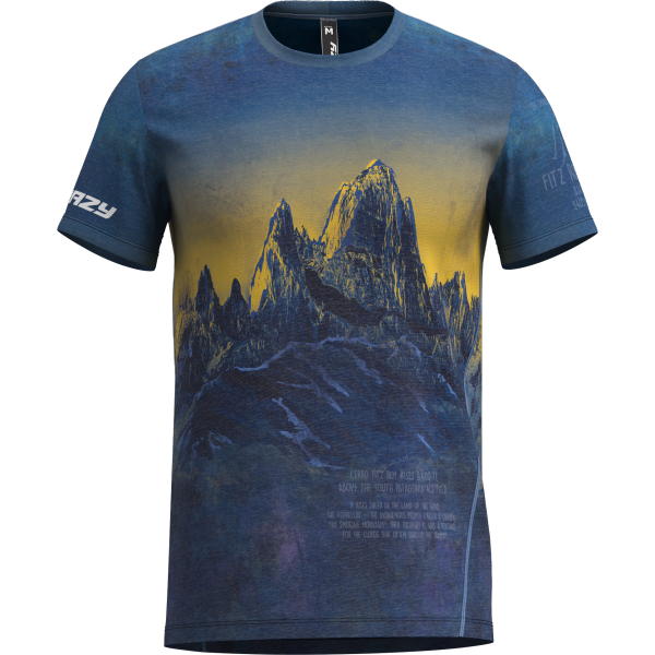 Shirt Legend t-shirt with mountain design, breathable and moisture-wicking fabric.