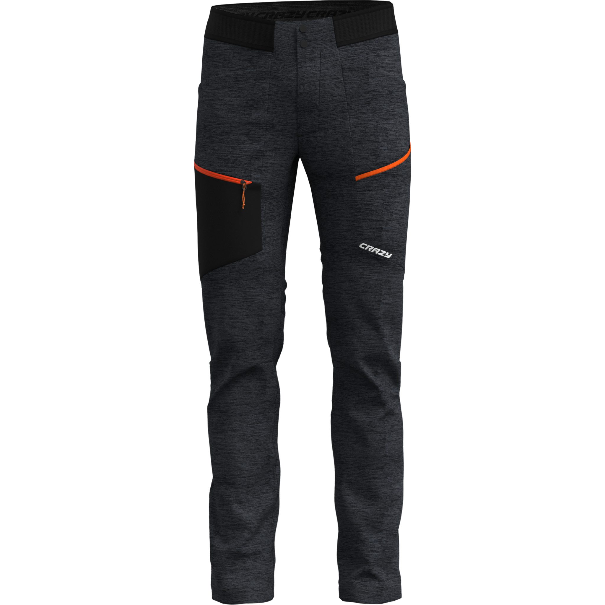 Pant Traverse Man lightweight technical trekking pants with elastic waistband and reflective logos