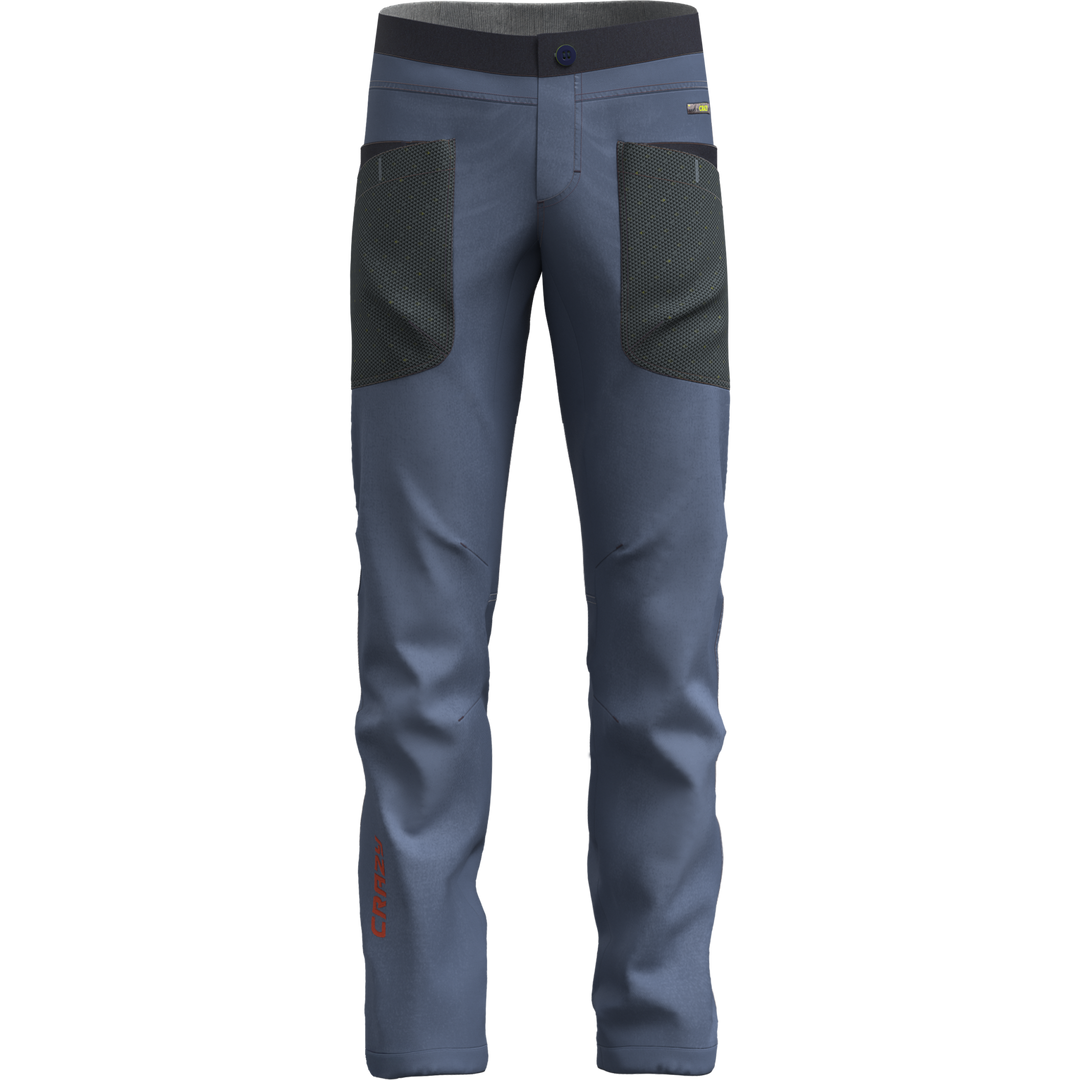 Pant Gulliver Light outdoor casual pants with adjustable waistband and multiple pockets in indigo jeans cotton