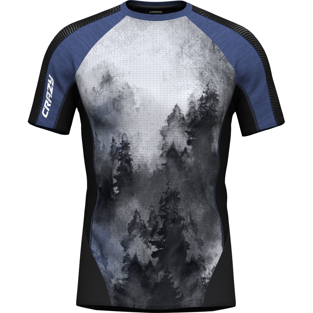 T-shirt Air traspirante leggera con inserti riflettenti e microfori per trail running