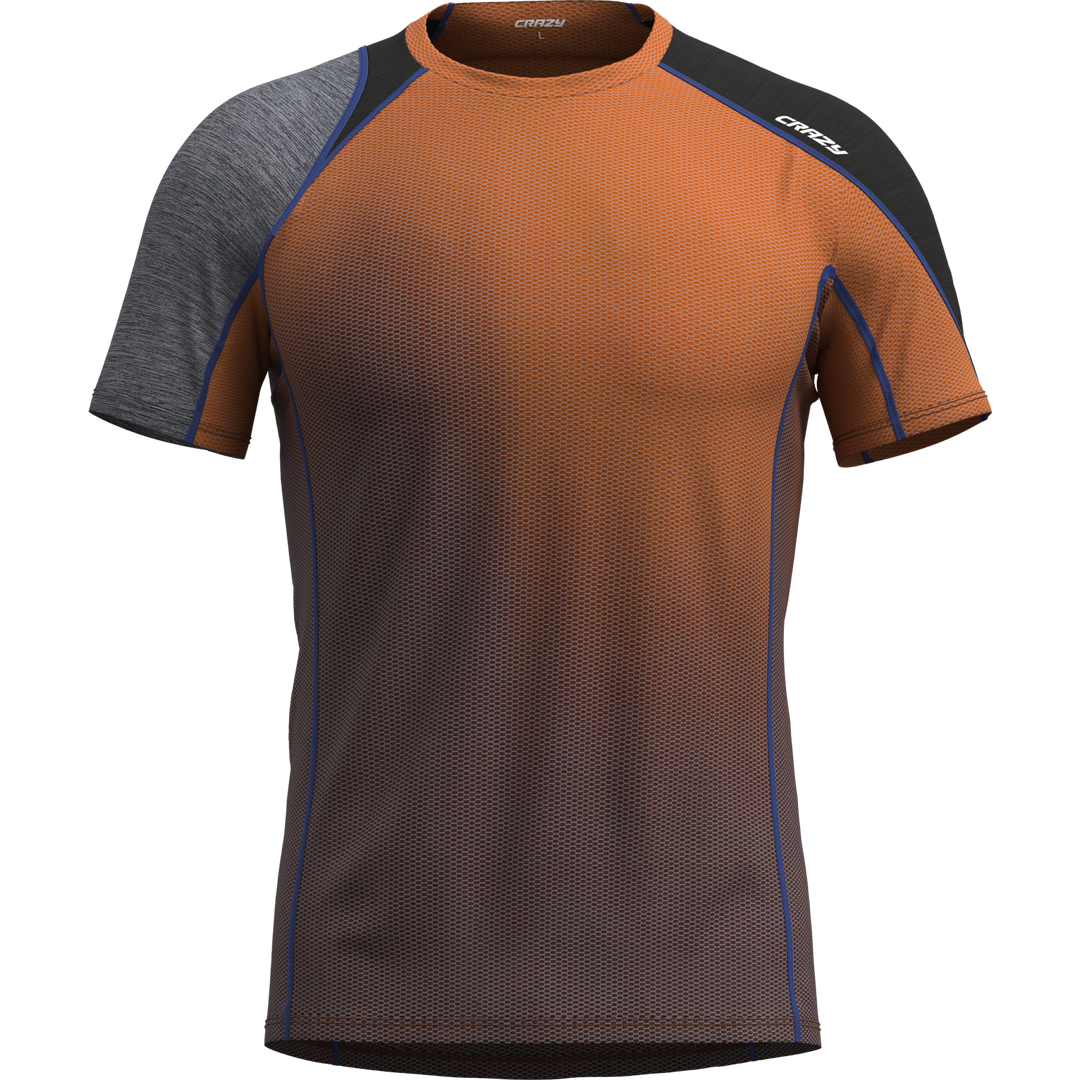 T-shirt tecnica traspirante con design asimmetrico e inserti in Graphene per attività ad alta montagna