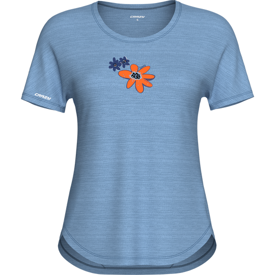 T-shirt Exit tecnica con cuciture a contrasto e fondo stondato per attività outdoor