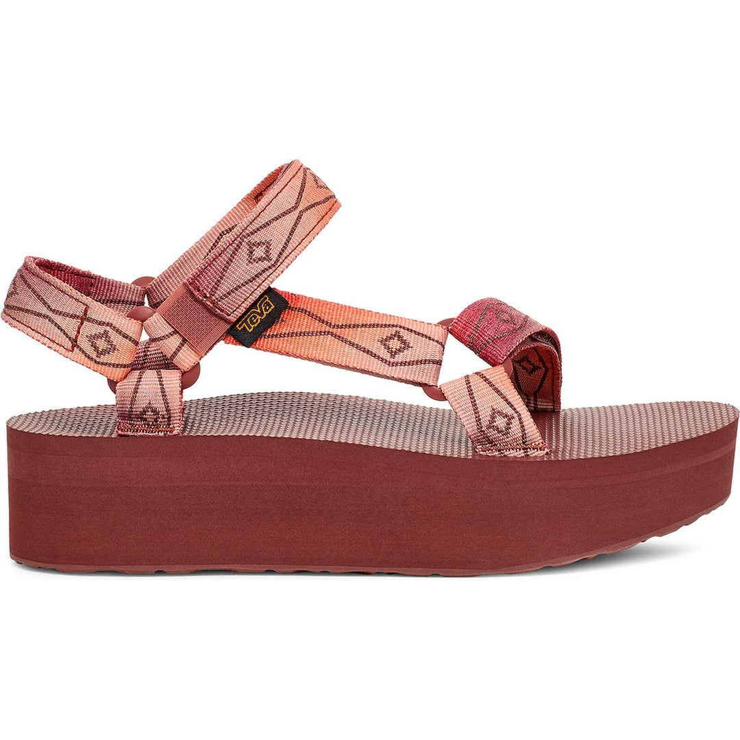 Teva Flatform Universal Sunscape donna Waterless Scarlet - profilo esterno
