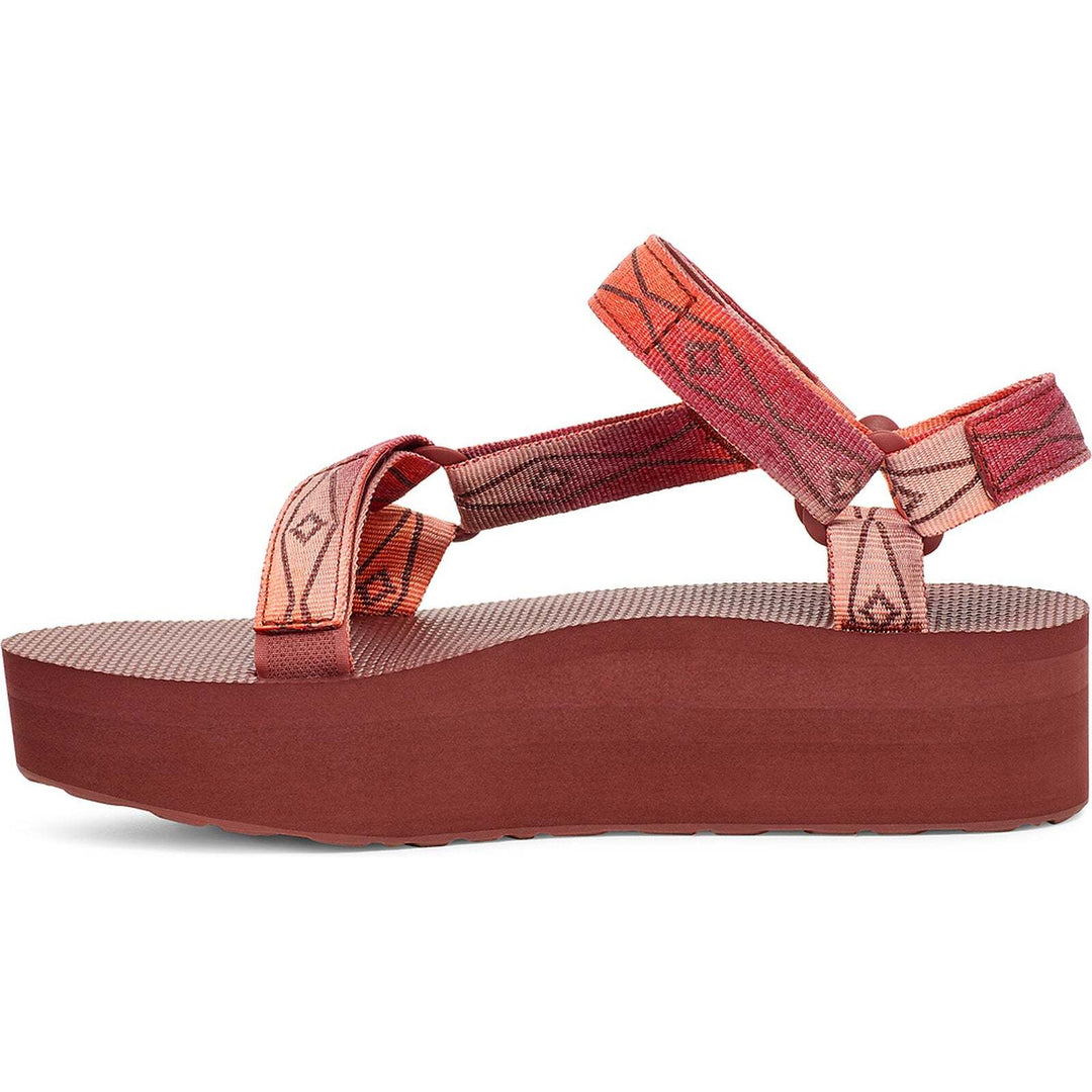Teva Flatform Universal Sunscape donna Waterless Scarlet - profilo interno