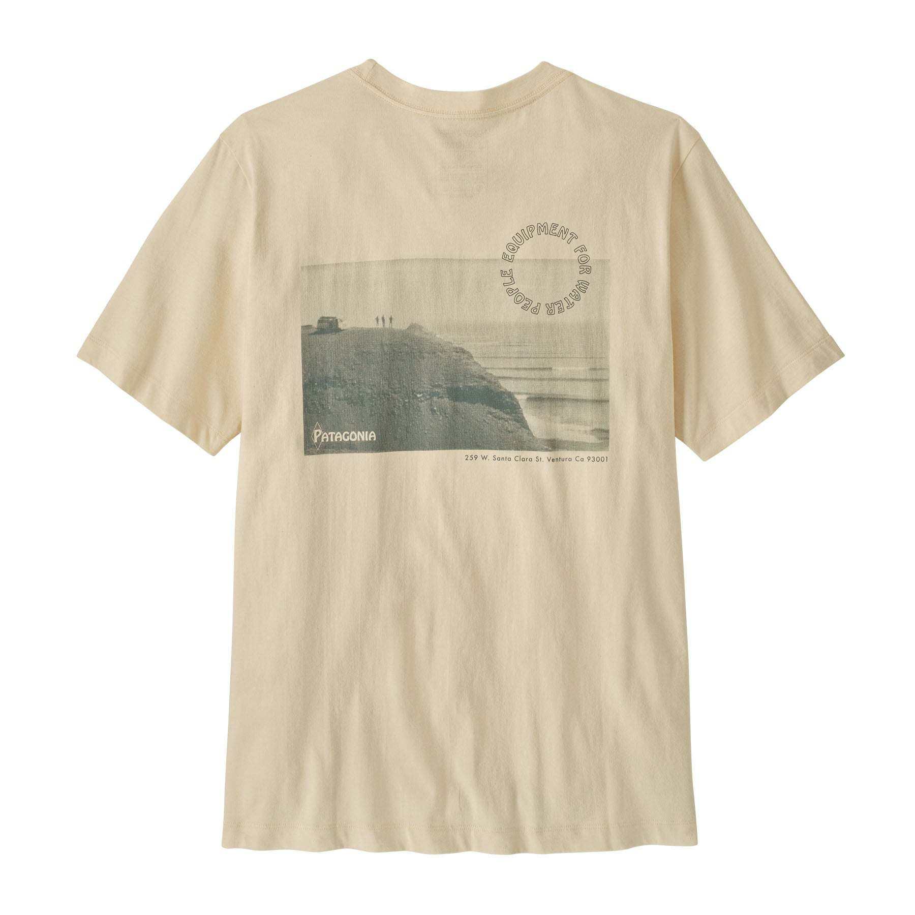 T-shirt "Water People Spotter" in cotone biologico con grafica ispirata al viaggio di Yvon Chouinard e amici nel 1968