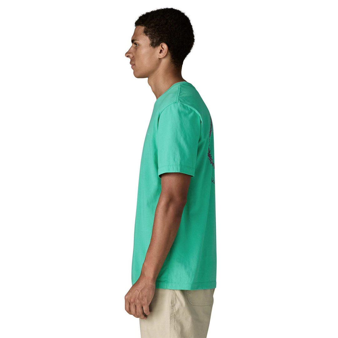 M's Multi-Pitch T-Shirt uomo in cotone biologico con grafica arrampicata e produzione Fair Trade