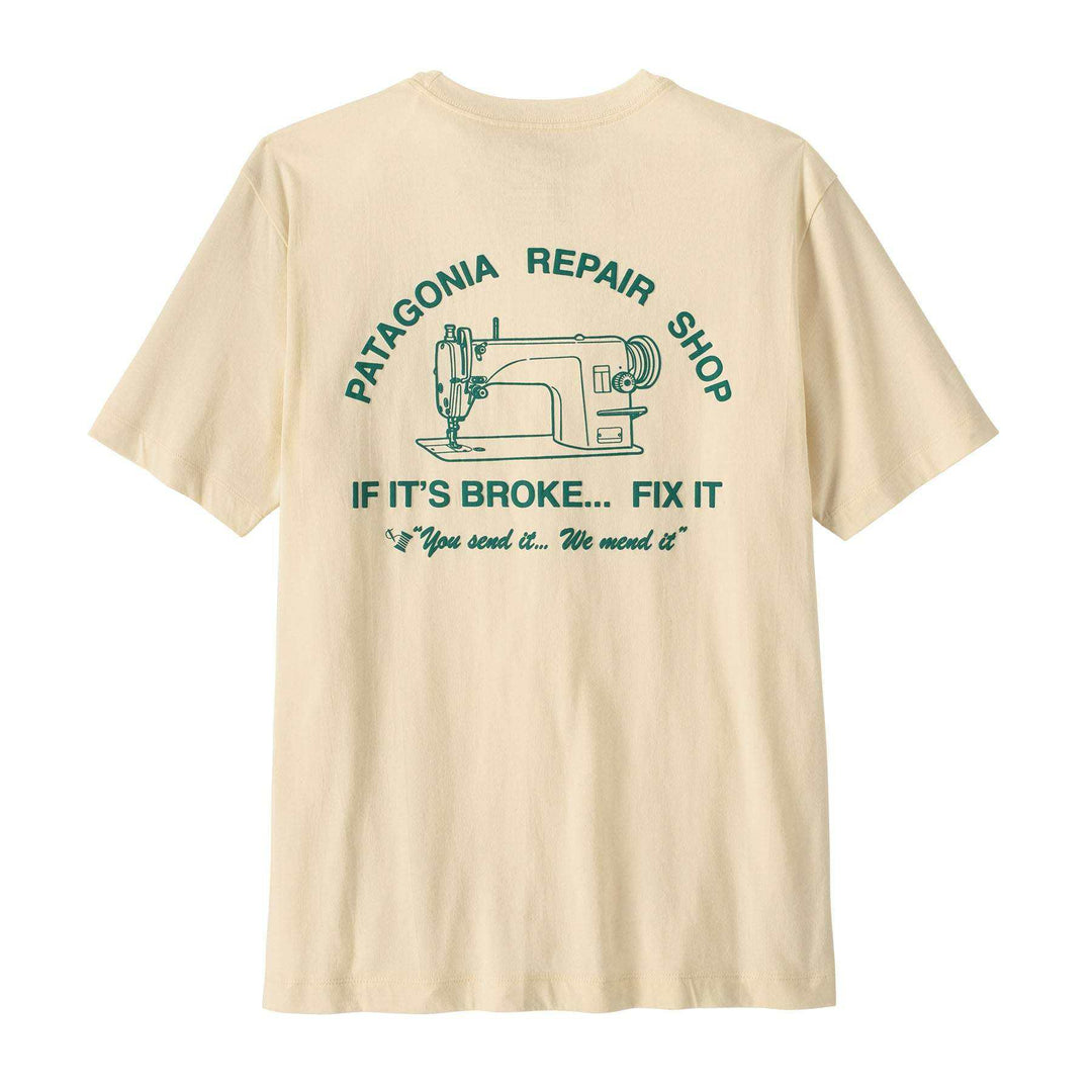 Maglietta M's Repair Shop in cotone biologico con grafica riparazione