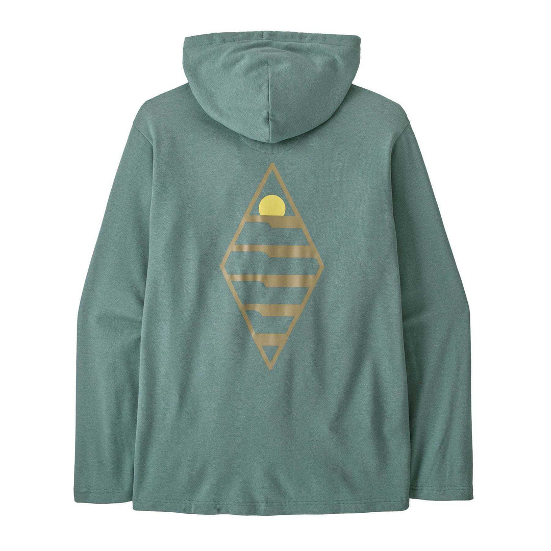 Felpa con cappuccio uomo Water People Sets Wildrise in cotone biologico e Naia Renew con grafica surf Diamond P