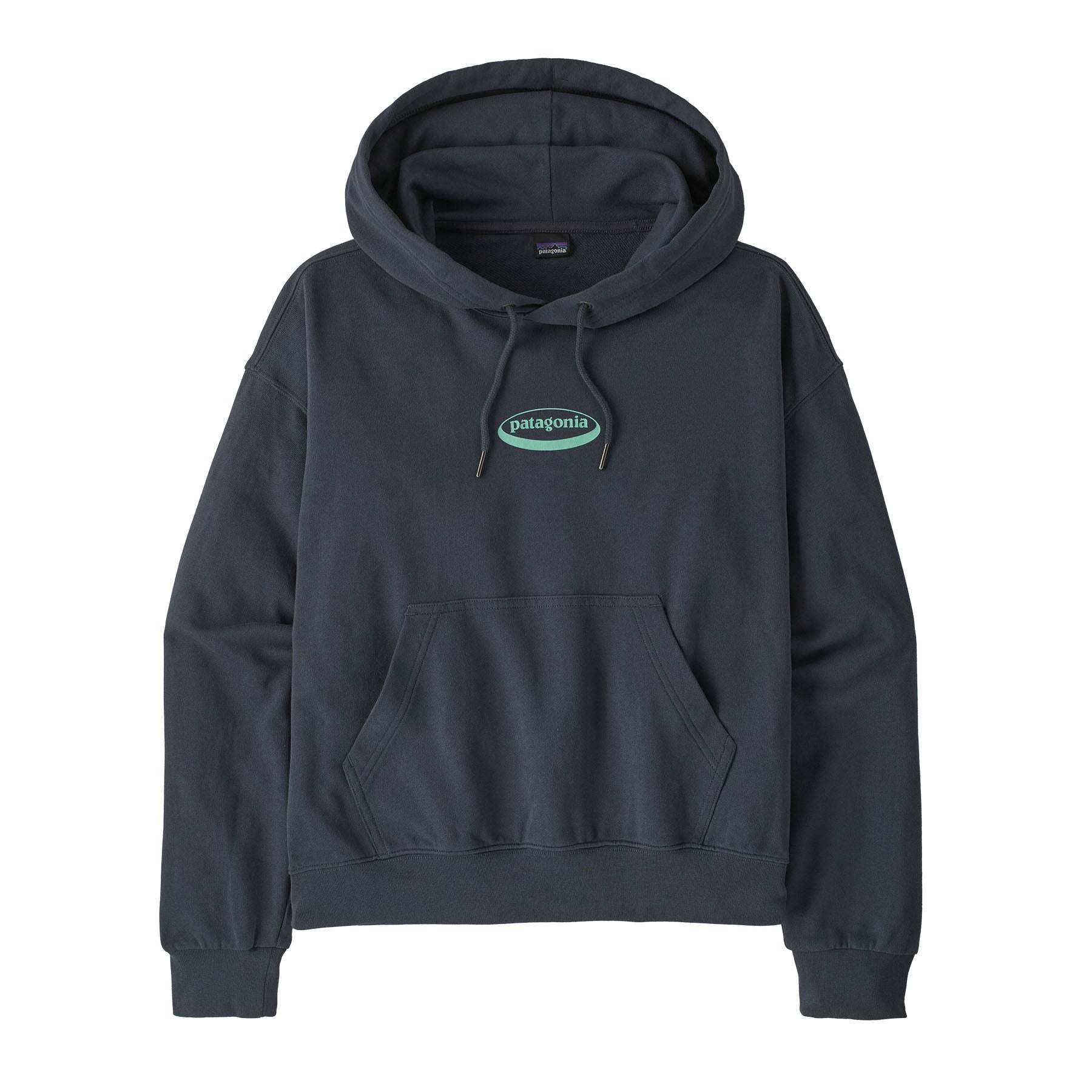 Felpa con cappuccio donna Patagonia '95 Oval Logo in cotone sostenibile