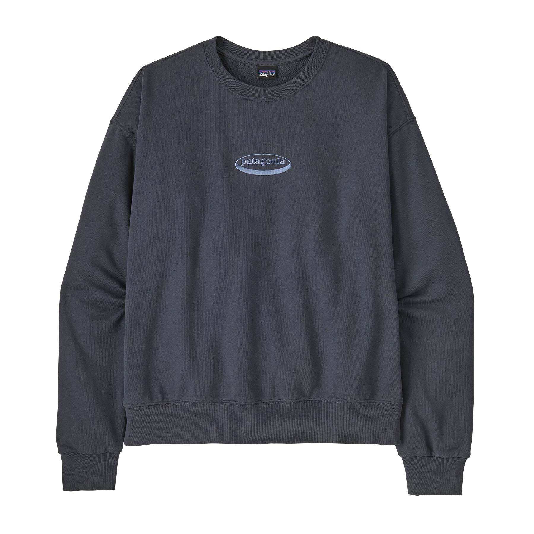 Felpa donna W's '95 Oval Logo Daily Crew in cotone biologico con logo ovale ricamato
