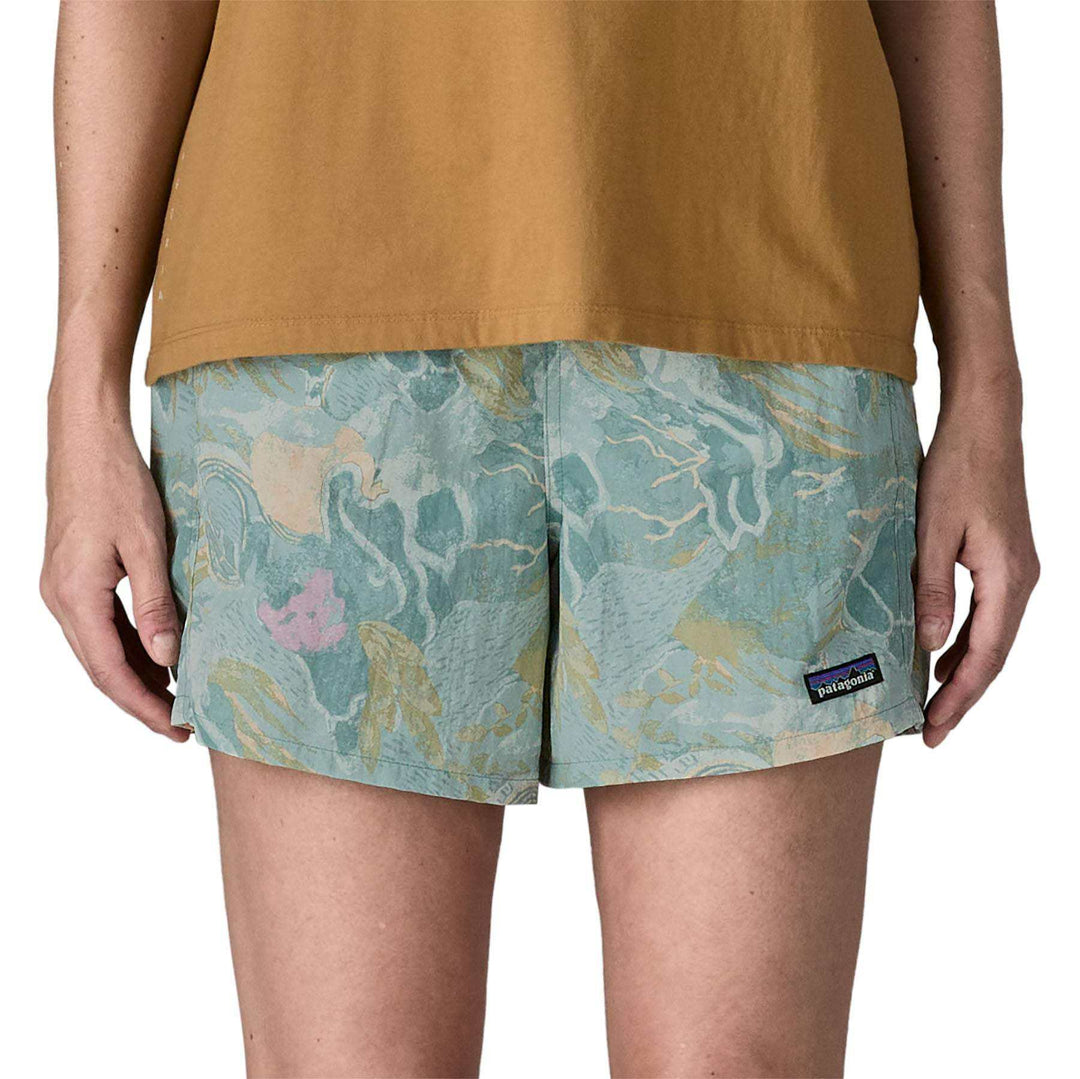 Shorts W's Baggies da donna in nylon riciclato con vita elasticizzata e trattamento idrorepellente DWR senza PFAS, lunghezza interna 13 cm.