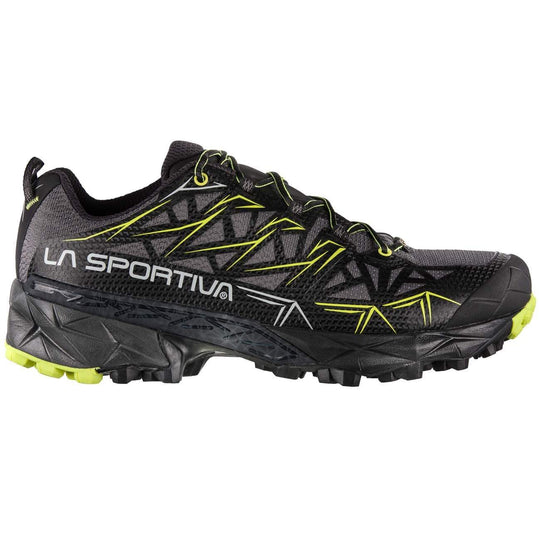 Akyra Gtx winter running shoe with GORE-TEX waterproof membrane, designed for ultra trails and marathons.