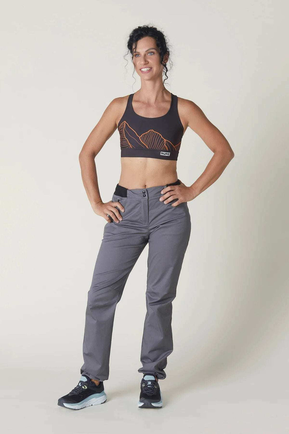 Pantaloni Pirenei Rupe resistenti e comodi per arrampicata e trekking con cotone elasticizzato e fondo regolabile