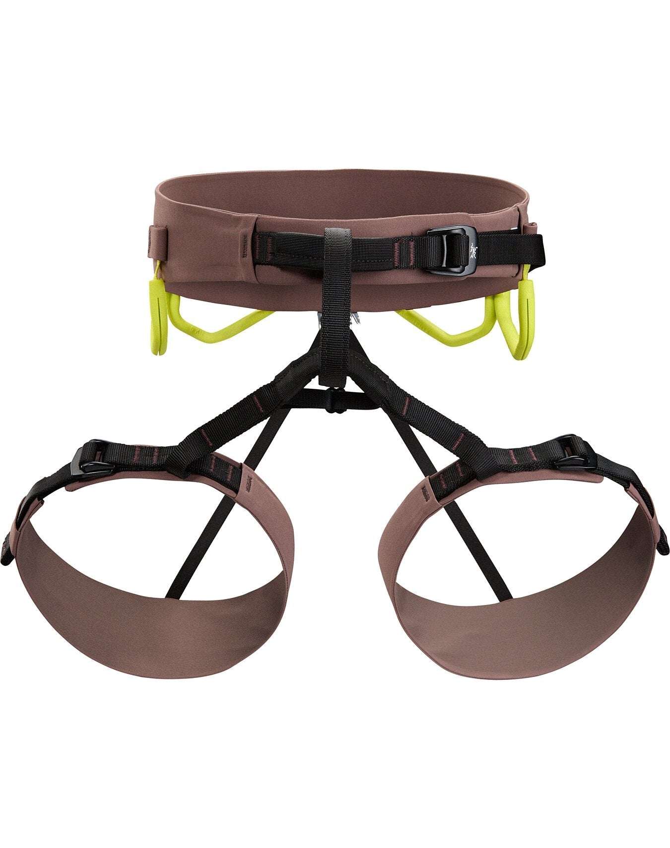 Women's climbing harness AR-385A for sport, trad, alpine, and ice climbing.