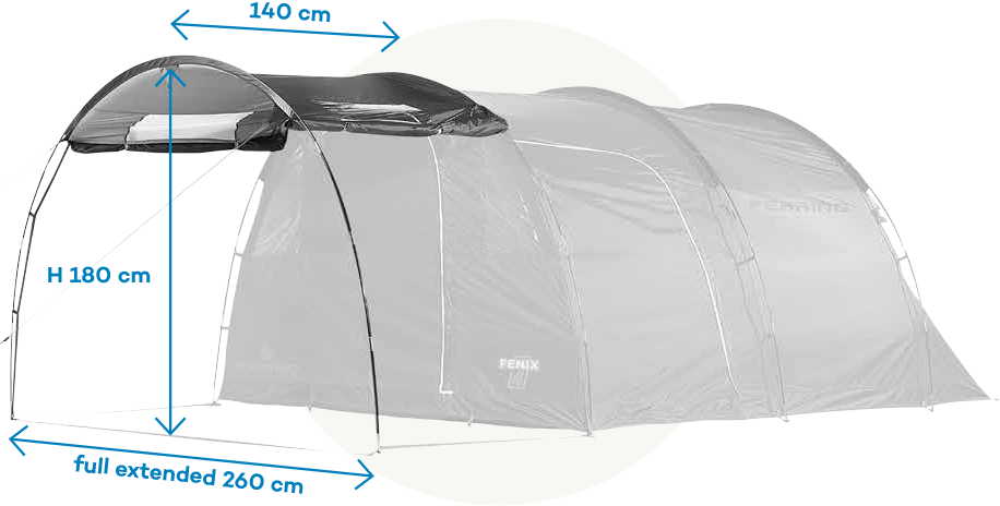 Gazebo Canopy 4 posti per esterni ombreggiante e resistente