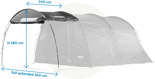 Gazebo Canopy 4 posti per esterni ombreggiante e resistente