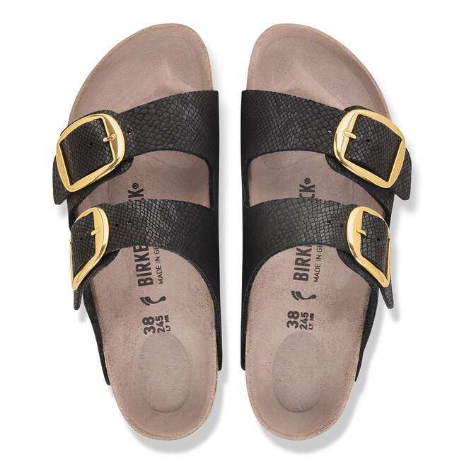 Birkenstock Arizona Big Buckle Synthetics Python Black - vista dall'alto