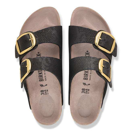 Birkenstock Arizona Big Buckle Synthetics Python Black - vista dall&