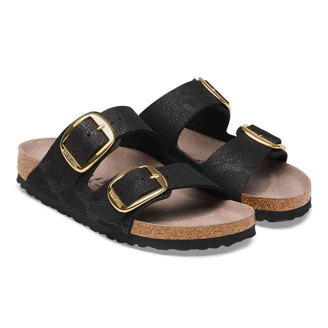 Birkenstock Arizona Big Buckle Synthetics Python Black - paio di sandali