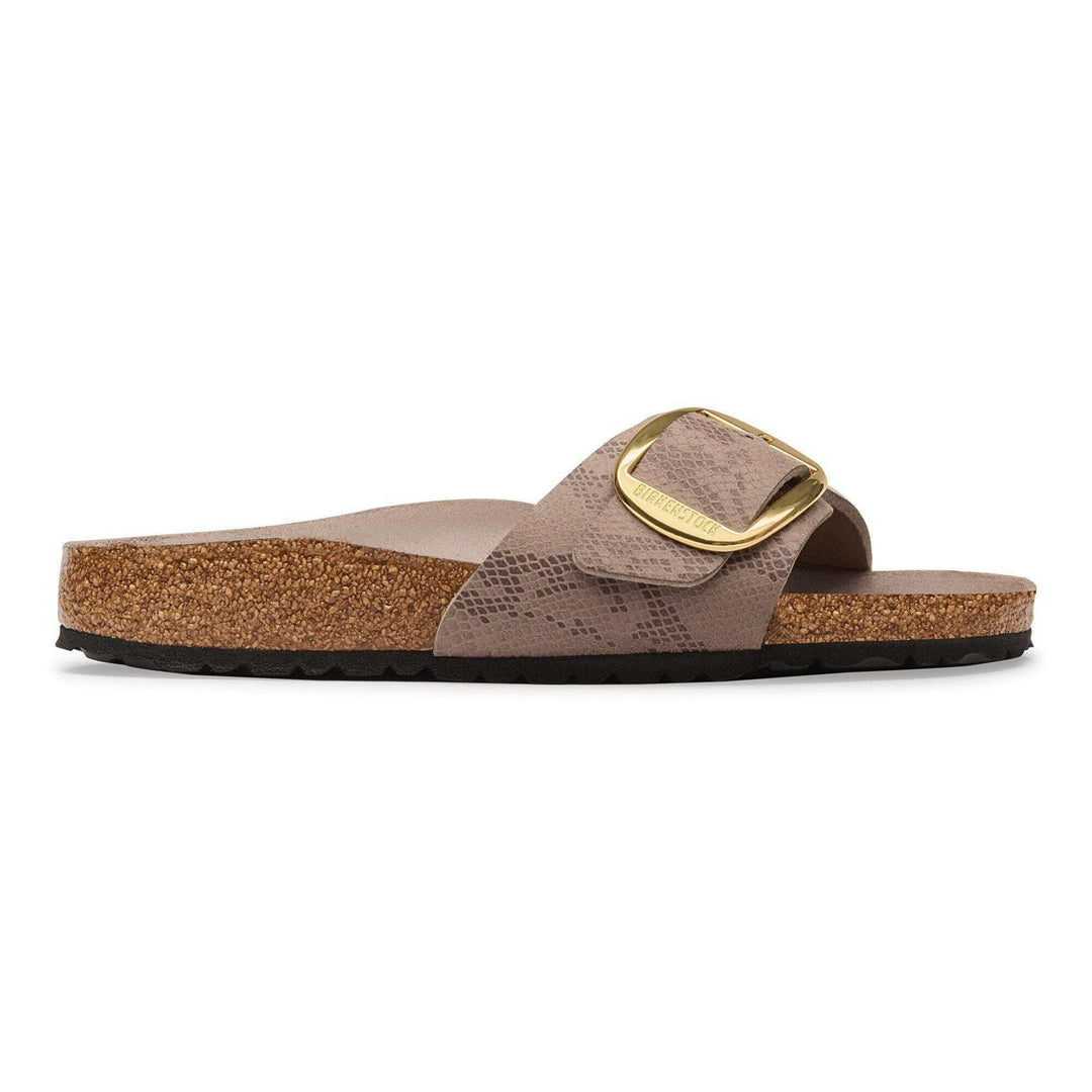 Birkenstock Madrid Big Buckle Synthetics - Python Gray Taupe - vista laterale