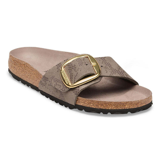 Birkenstock Madrid Big Buckle Synthetics - Python Gray Taupe