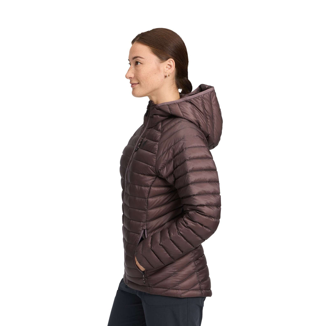 Black Diamond W Deploy Down 1.0 Hoody Dark Mauve