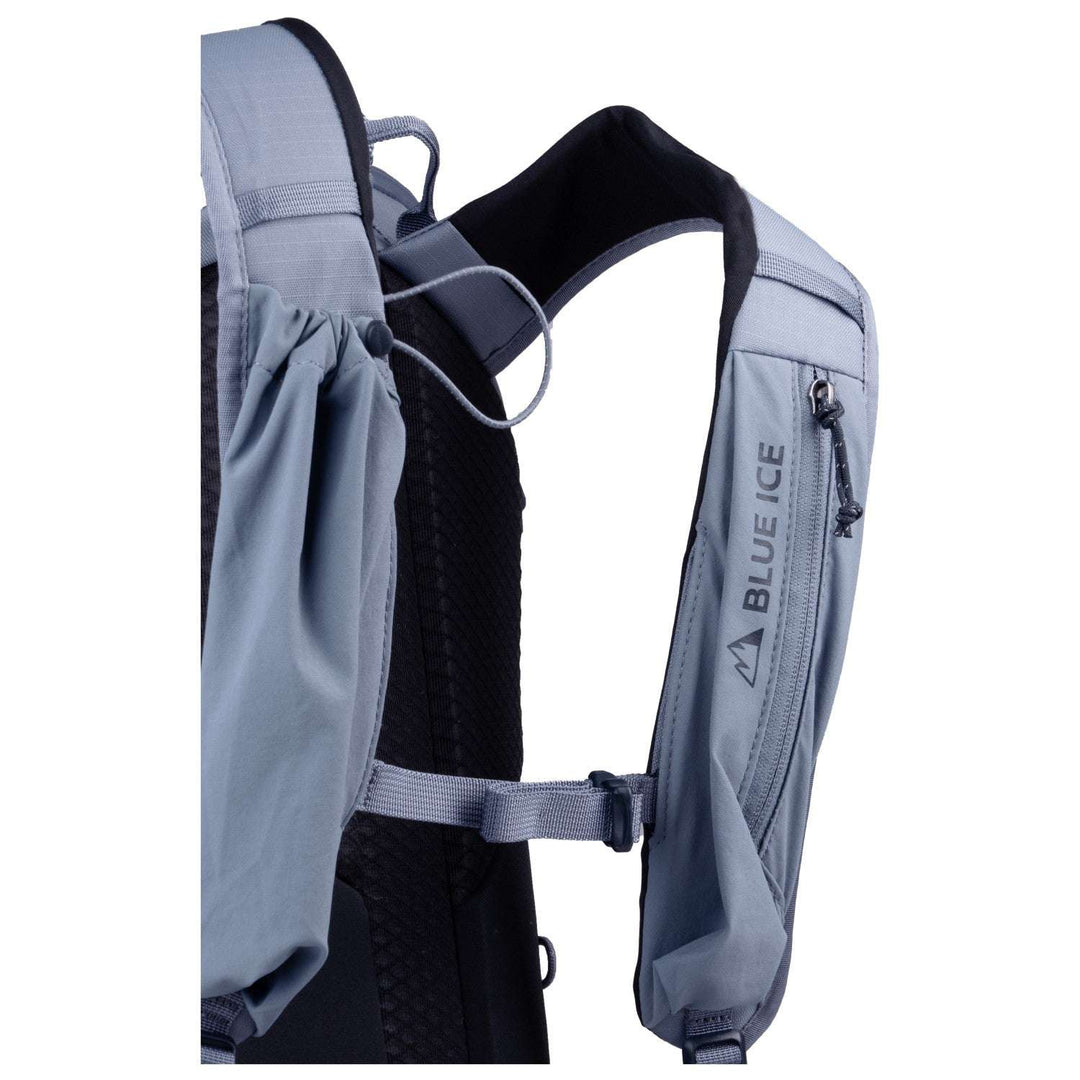 Prisma 30 Pack hiking backpack with ergonomic straps, breathable mesh back, helmet holder, and 30L capacity