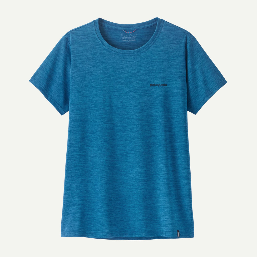 Patagonia W's Capilene Cool Daily Shirt Boardshort Logo Boardshort Logo Aquatic Blue/Light Aquatic Blue X-Dye - foto 2