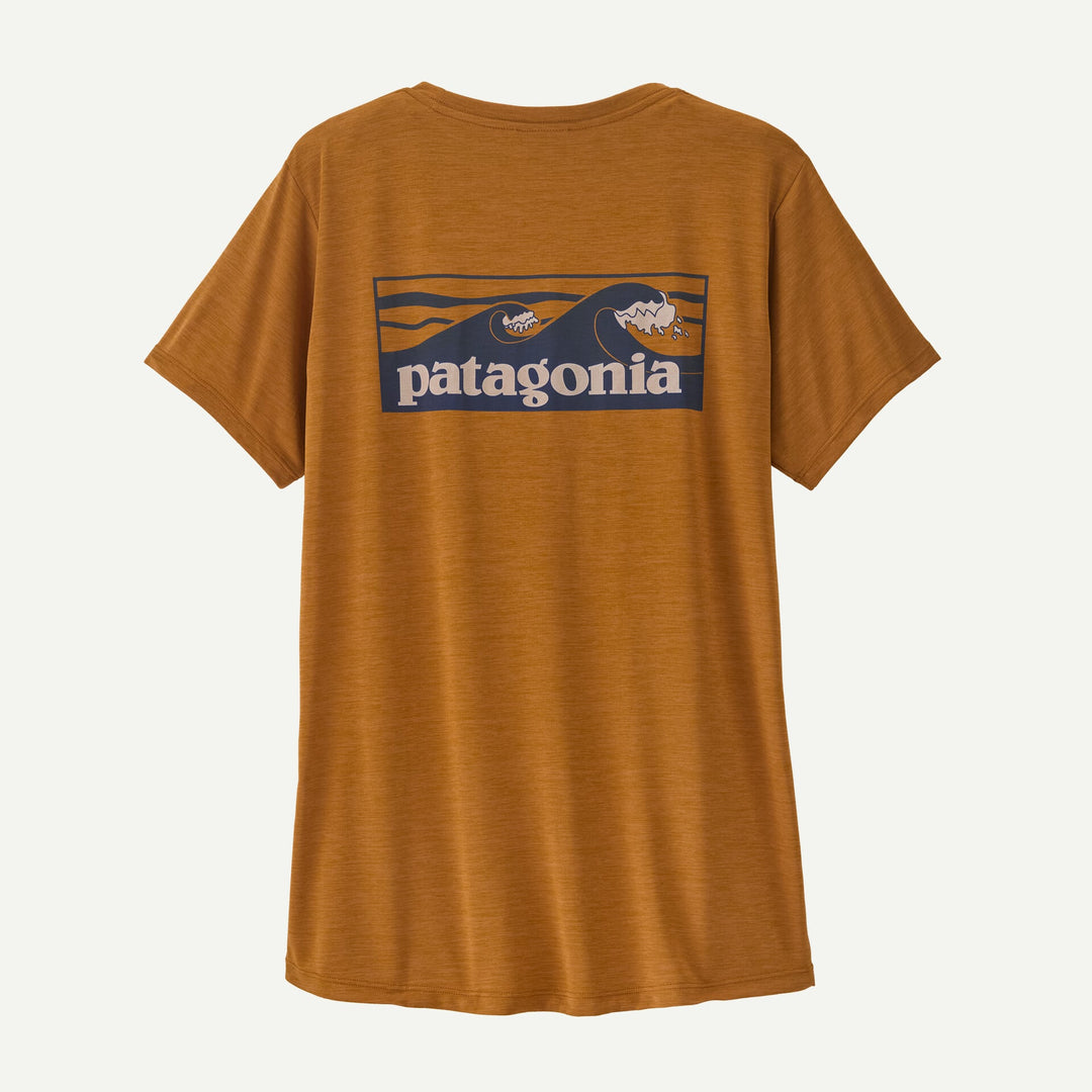 Patagonia W's Capilene Cool Daily Shirt Boardshort Logo Boardshort Logo Cinnamon Brown/Dark Cinnamon Brown X-Dye - foto 1