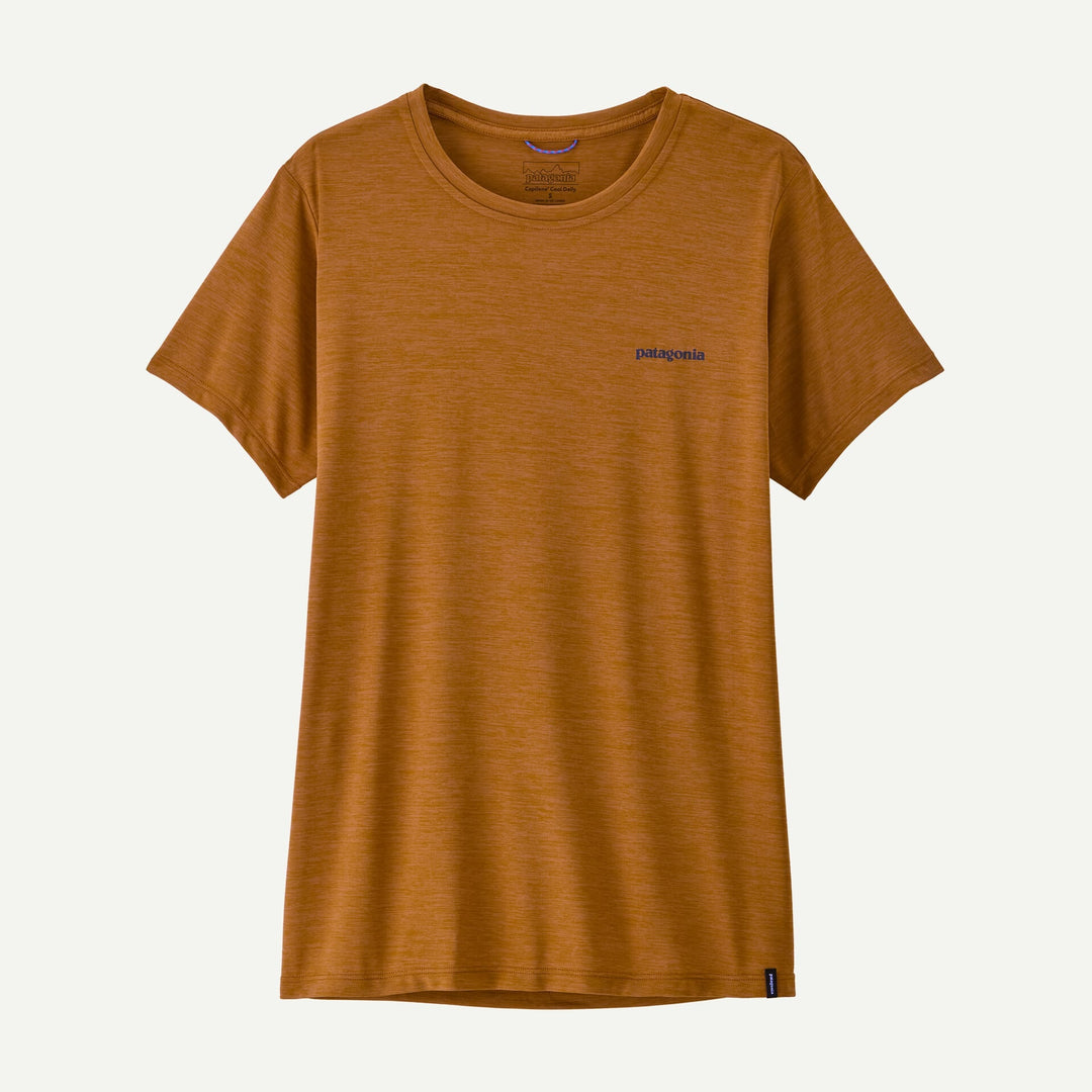 Patagonia W's Capilene Cool Daily Shirt Boardshort Logo Boardshort Logo Cinnamon Brown/Dark Cinnamon Brown X-Dye - foto 2
