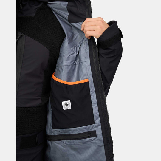 Mammut Eiger Nordwand Pro HS Hooded Jacket Men Black – dettaglio tasca interna