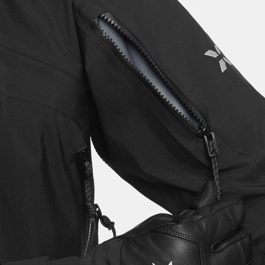 Mammut Eiger Nordwand Pro HS Hooded Jacket Men Black – dettaglio manica e ventilazione