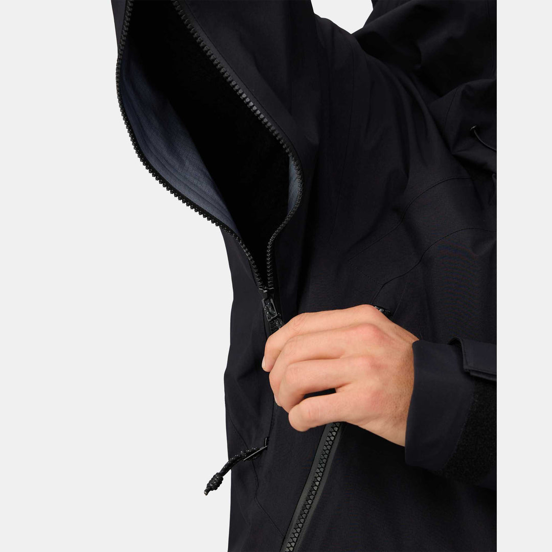 Mammut Eiger Nordwand Pro HS Hooded Jacket Men Black – dettaglio ventilazione ascellare