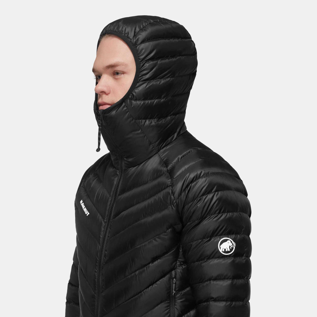 Mammut Broad Peak In Hooded Jacket Men - Black - dettaglio cappuccio