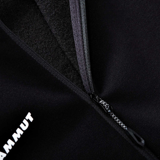 Mammut Aconcagua Ml Hooded Jacket Women - Black - dettaglio zip e interno
