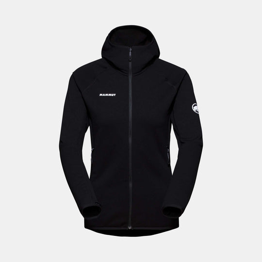Mammut Aconcagua Ml Hooded Jacket Women - Black - vista frontale