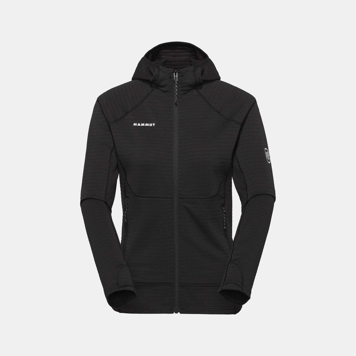 Mammut Taiss ML Hooded Jacket Women Black – vista frontale