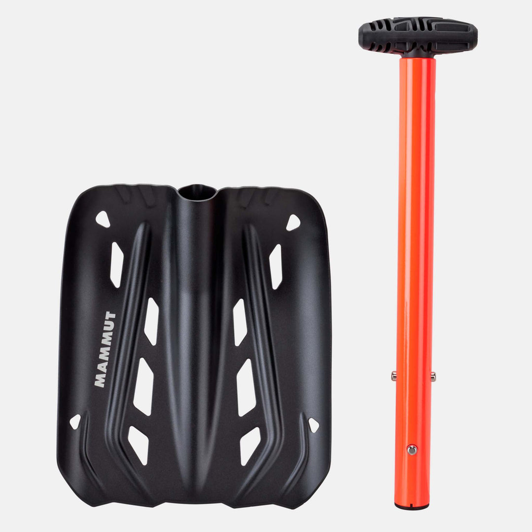 Mammut Alugator Light Neon Orange smontata: lama e manico telescopico