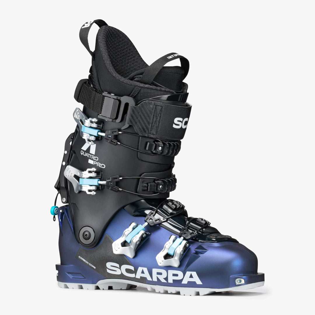 SCARPA 4-Quattro Pro Blue Pearl/Silver – vista a tre quarti anteriore