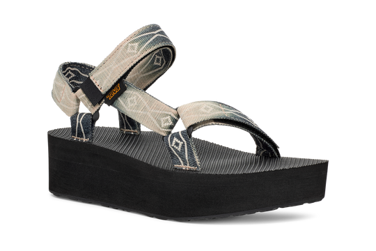 Teva Flatform Universal Sunscape donna Waterless Black/Cream WKC, tre quarti anteriore
