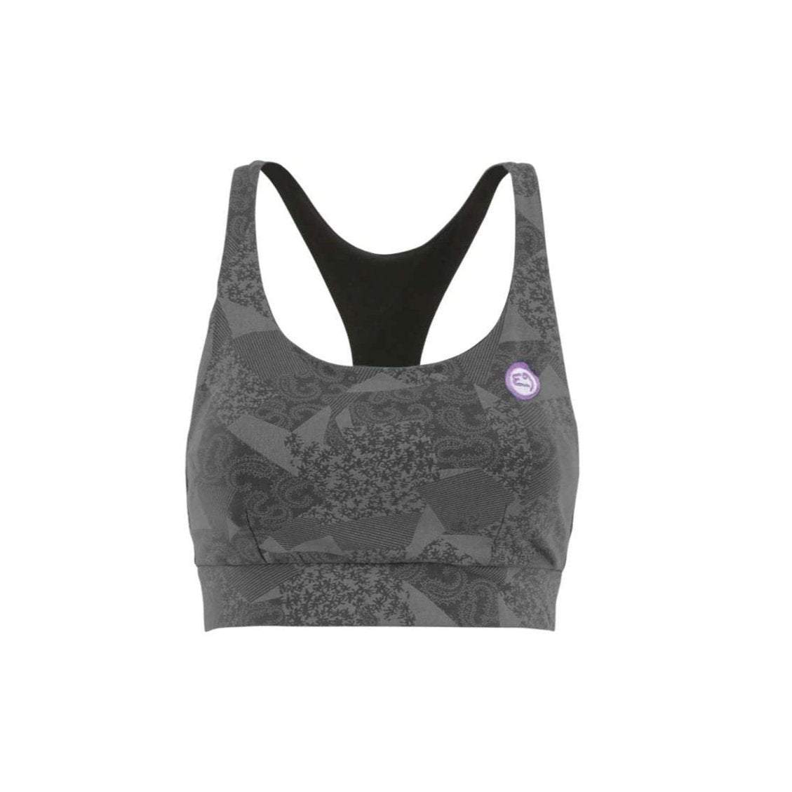 Reggiseno imbottito Cinzia in cotone organico bielastico con ricamo cuore, made in Italy