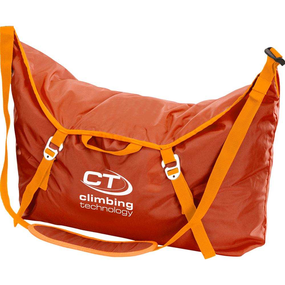 Orange City Rope Bag with shoulder strap and integrated tarp for easy rope transport.