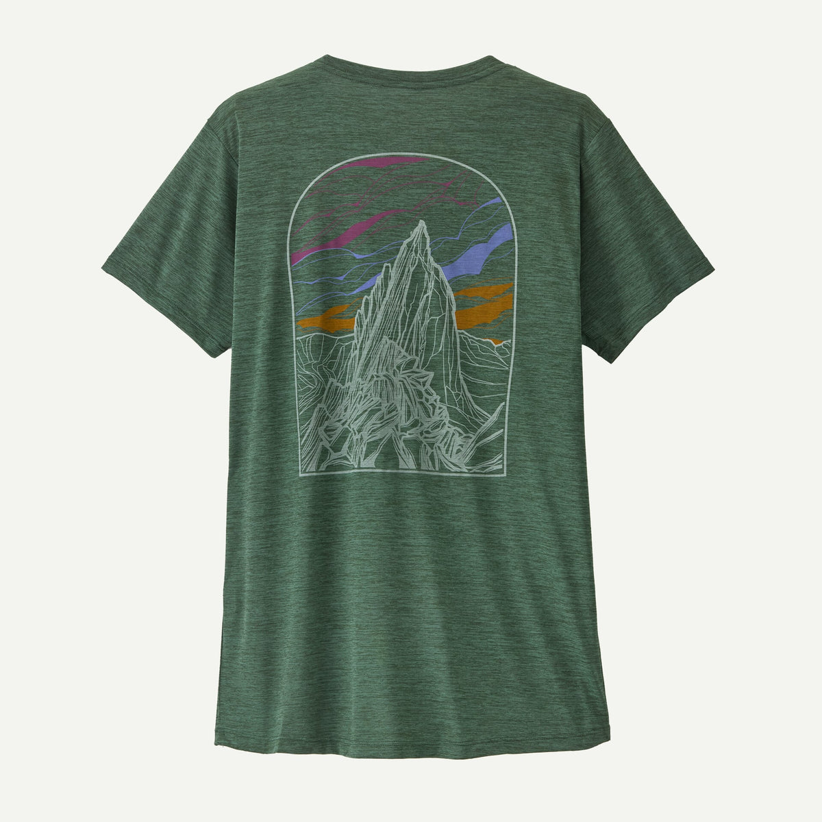 Patagonia W's Capilene Cool Daily Shirt Cloud Crag Cloud Crag Canopy Green/Light Canopy Green X-Dye - foto 1