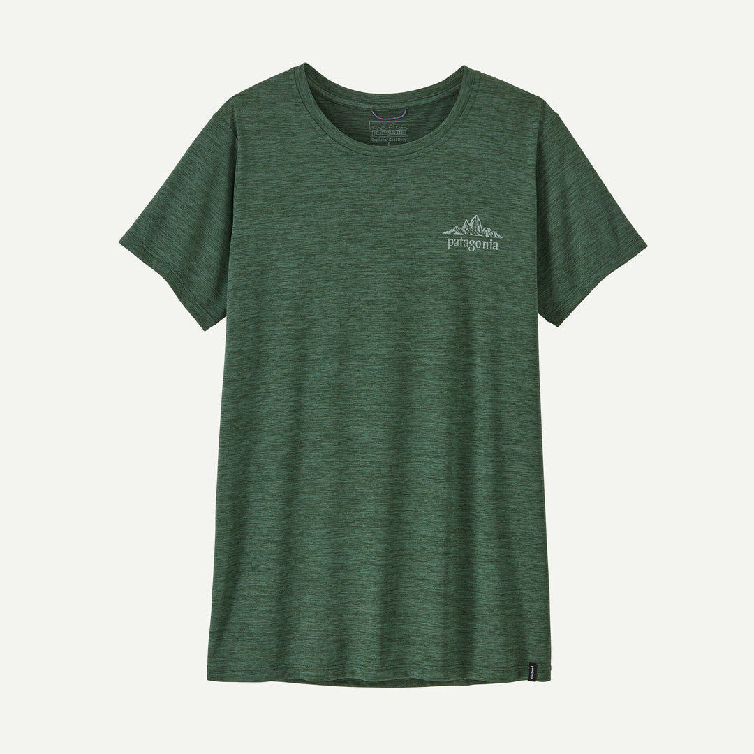 Patagonia W's Capilene Cool Daily Shirt Cloud Crag Cloud Crag Canopy Green/Light Canopy Green X-Dye - foto 2