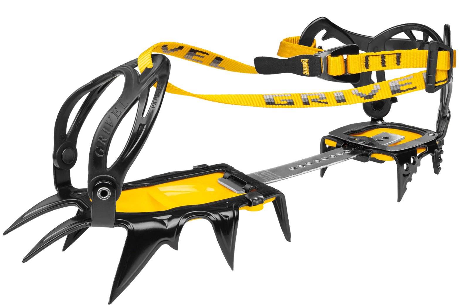 12-point crampons G12 New-Classic EVO with Antibott Flex bar for alpinism.