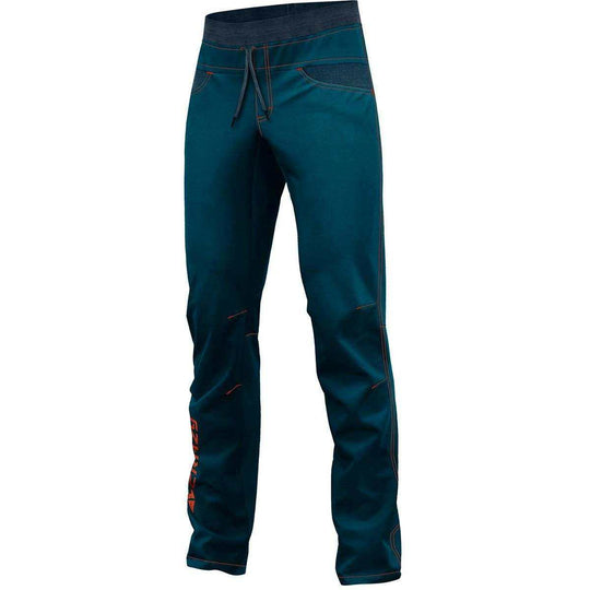 Pantaloni lunghi uomo Pant Joker in cotone elasticizzato per arrampicata e boulder comodi e regolabili.
